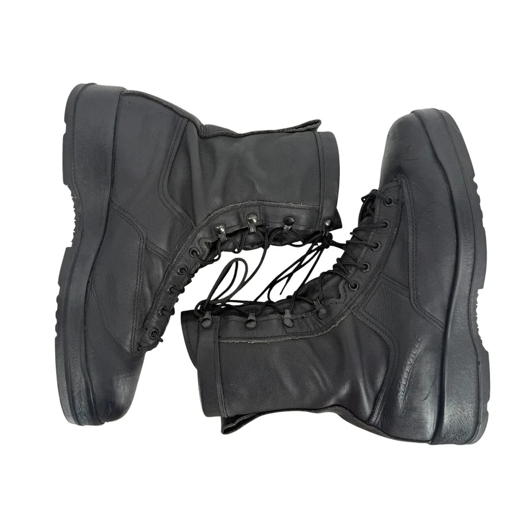 Belleville 800ST Steel Toe Flight Combat Boots Mens 11 W Black Leather Vibram
